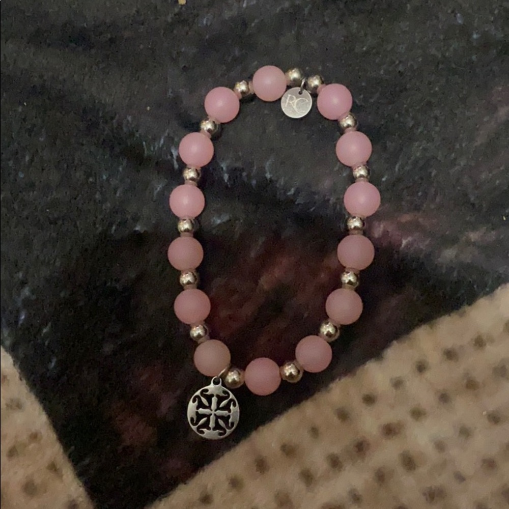Pink rustic cuff